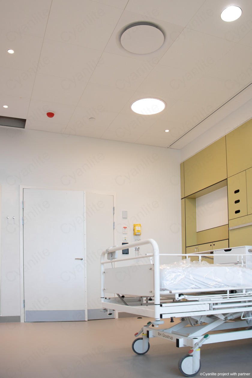 Cyanlite slim downlight projects in hospital